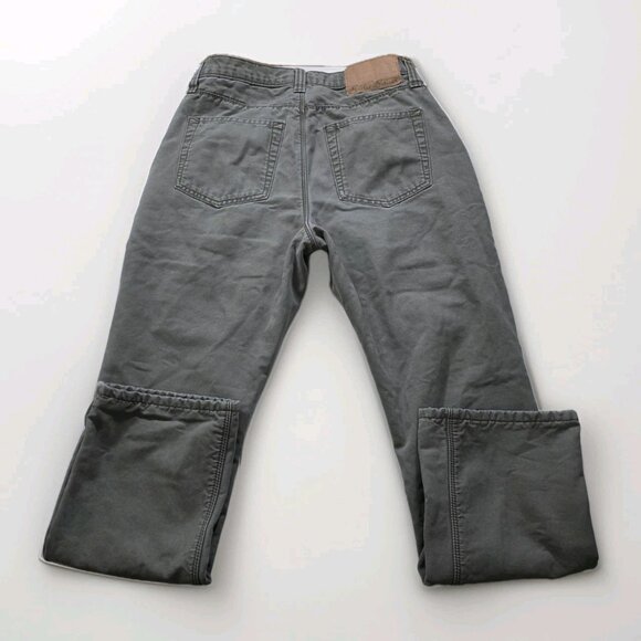 Eddie Bauer Fleece Lined Pants Mens 30x30 (28) Gray Twill Cotton Straight Tech - Picture 16 of 16